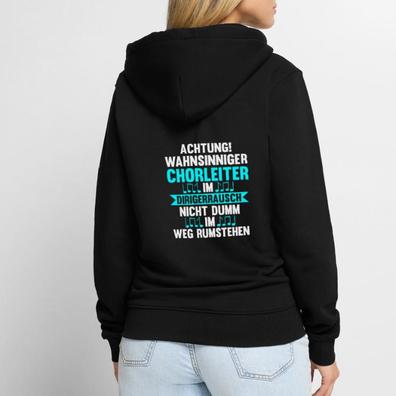Chorleiter Beruf Dirigent Geschenk Unisex Premium Bio Zip Hoodie