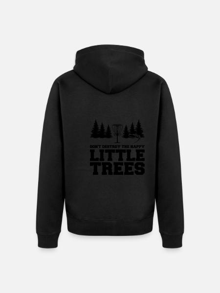 Discgolfer Discgolf Discgolfing Geschenk - Unisex Premium Bio Zip Hoodie - Schwarz