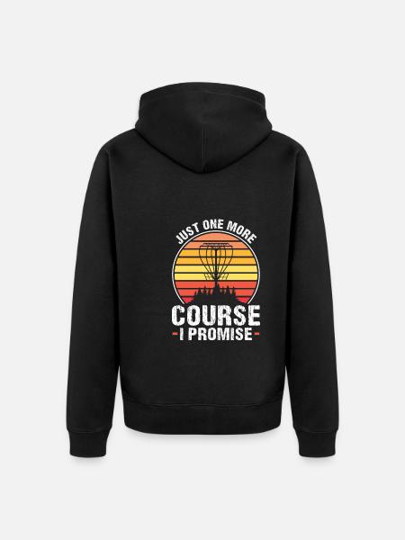 Discgolfer Discgolf Discgolfing Geschenk - Unisex Premium Bio Zip Hoodie - Schwarz