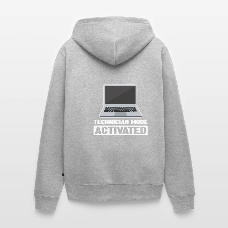 Technischer Support Computertechniker Technischer Unisex Premium Bio Zip Hoodie