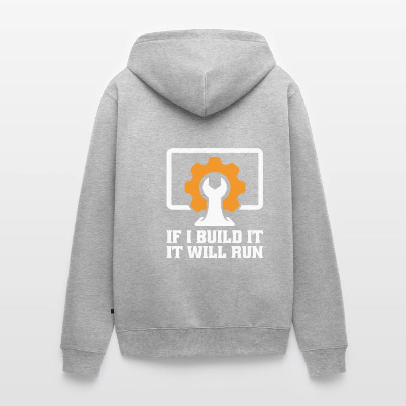 Technischer Support Computertechniker Technischer Unisex Premium Bio Zip Hoodie