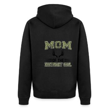Jäger Jagd Jagd Geschenk - Unisex Premium Bio Zip Hoodie - Schwarz - Hinten - Nico (187cm)