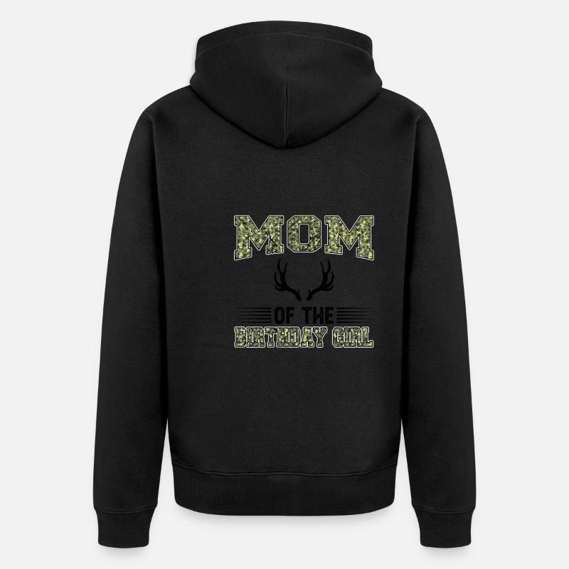 Jäger Jagd Jagd Geschenk - Unisex Premium Bio Zip Hoodie - Schwarz