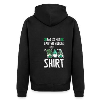 Garten-arbeit Gnome Pflanzen Geschenk - Unisex Premium Bio Zip Hoodie - Schwarz - Hinten - Nico (187cm)
