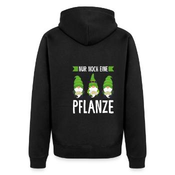 Garten-arbeit Gnome Gärtnern Geschenk - Unisex Premium Bio Zip Hoodie - Schwarz - Hinten - Nico (187cm)