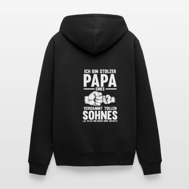 Große Schwester Eule Grosse Schwester Geschenk Unisex Premium Bio Zip Hoodie