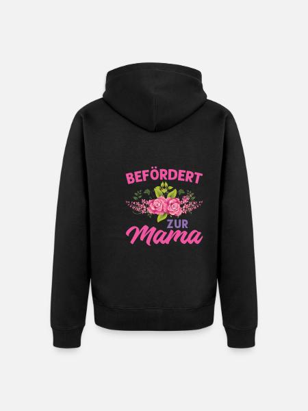 Mutter Mama Tochter Geschenk - Unisex Premium Bio Zip Hoodie - Schwarz
