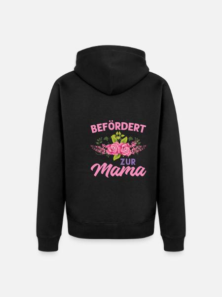 Mutter Mama Tochter Geschenk - Unisex Premium Bio Zip Hoodie - Schwarz