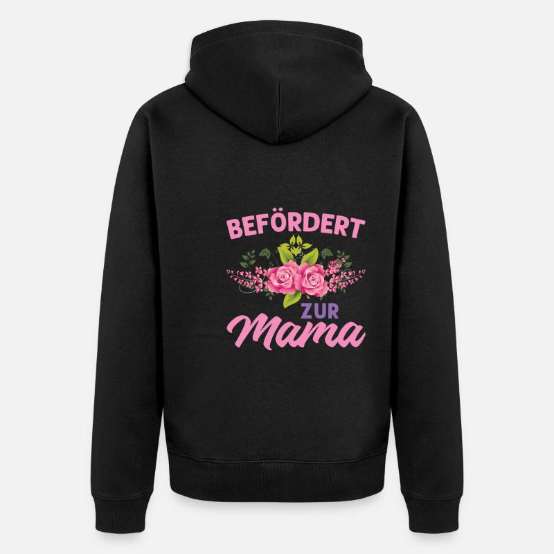 Mutter Mama Tochter Geschenk - Unisex Premium Bio Zip Hoodie - Schwarz