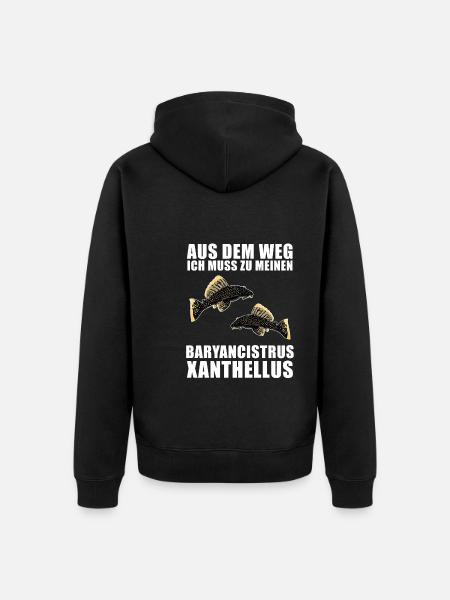 Fish Baryancistrus Xanthellus Fisher Geschenk - Unisex Premium Bio Zip Hoodie - Schwarz
