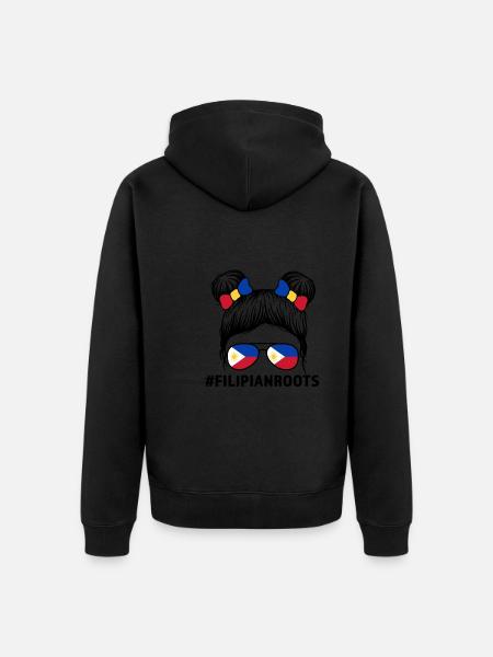 Philippinisch Filipino Philippinisches Geschenk - Unisex Premium Bio Zip Hoodie - Schwarz