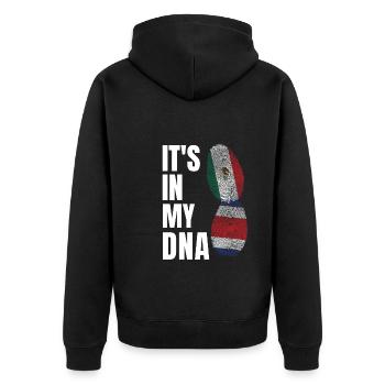 Anime & Ramen Anime Ramen Geschenk - Unisex Premium Bio Zip Hoodie - Schwarz - Hinten - Nico (187cm)