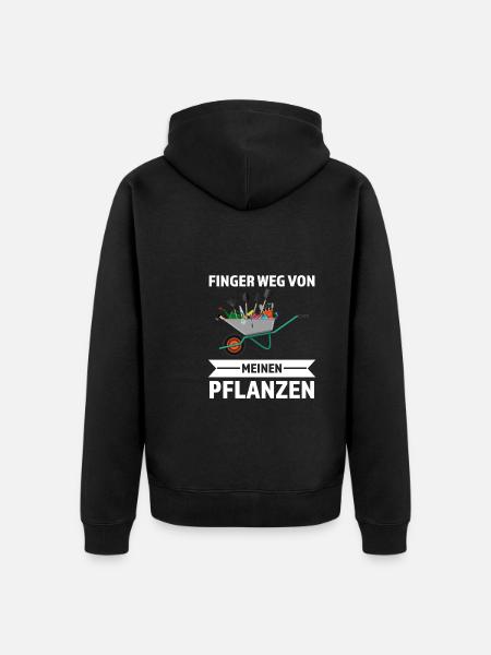 Gärtner Garten Gartenbau Geschenk - Unisex Premium Bio Zip Hoodie - Schwarz
