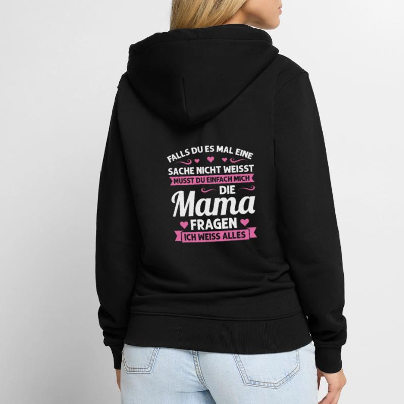 Mutter Mutter Tag Mama Geschenk Unisex Premium Bio Zip Hoodie