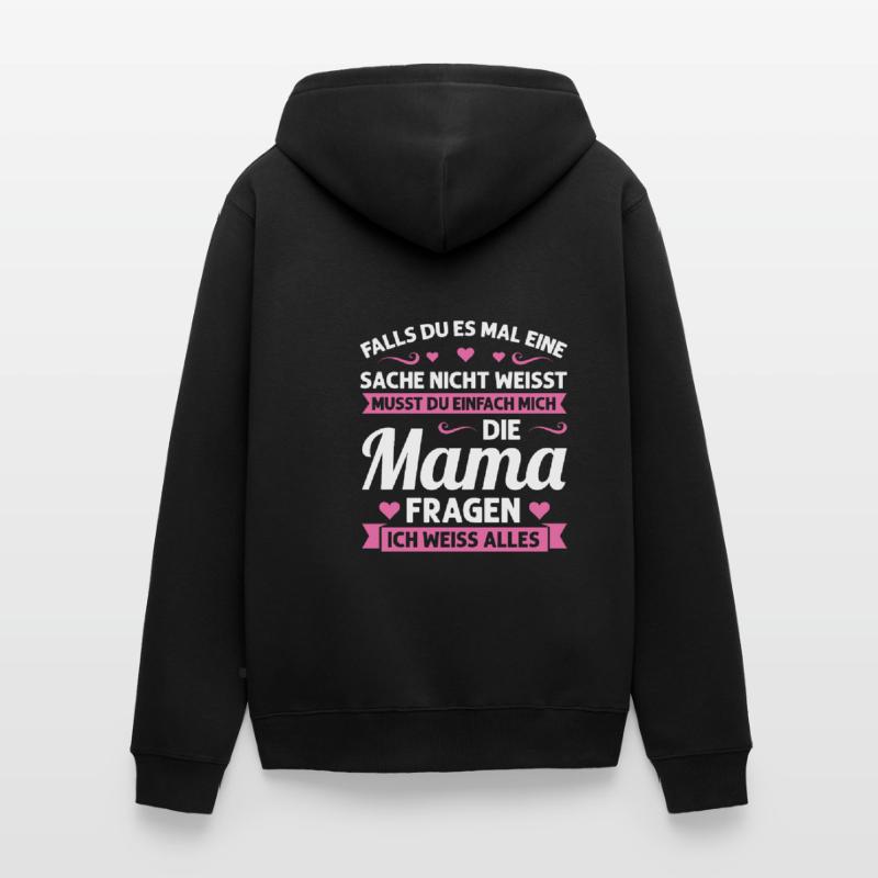 Mutter Mutter Tag Mama Geschenk Unisex Premium Bio Zip Hoodie