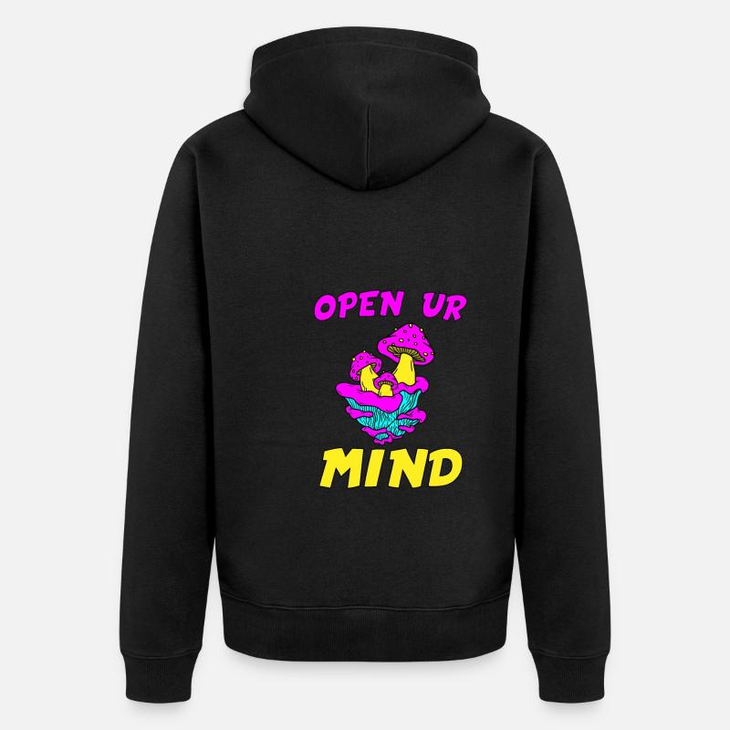 Ouvrez votre - Veste à capuche bio Premium Unisexe - noir