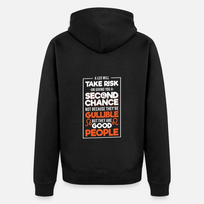 Horoscope Astrologie Ascendant - Veste à capuche bio Premium Unisexe - noir