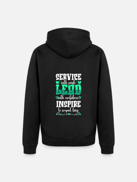 Work Office Company - Unisex Premium Organic Zip Hoodie - black
