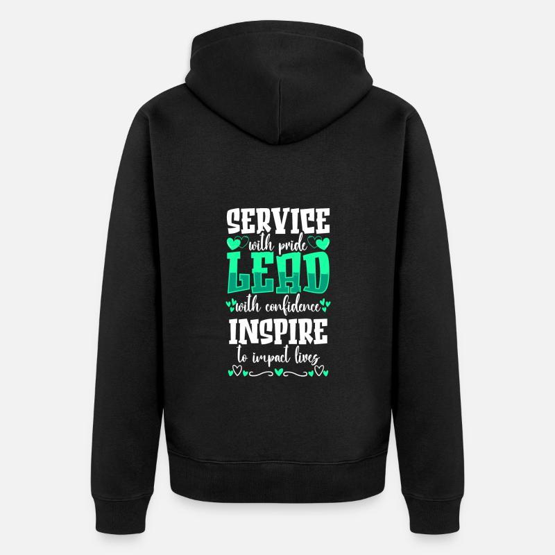 Entreprise de bureau de travail - Veste à capuche bio Premium Unisexe - noir
