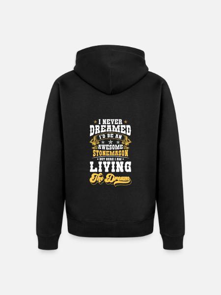 Steinmetz Beruf Steinbildhauer - Unisex Premium Bio Zip Hoodie - Schwarz