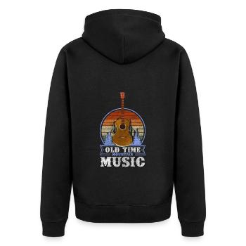 Musique folklorique, musique de cuivres, musique pop, célébrations - Veste à capuche bio Premium Unisexe - noir - Dos - Nico (187cm)