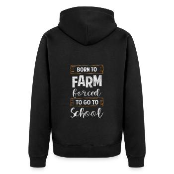 Récolte Agriculture Récolter Temps Légumes - Veste à capuche bio Premium Unisexe - noir - Dos - Nico (187cm)