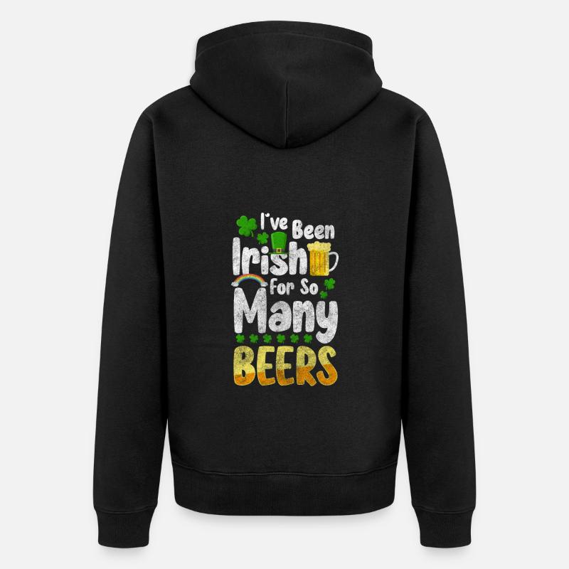 Pub Boire Excursion Alcool - Veste à capuche bio Premium Unisexe - noir