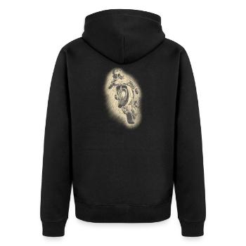 motorcycle - Veste à capuche bio Premium Unisexe - noir - Dos - Nico (187cm)