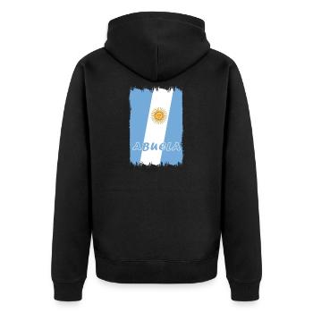 Design grand-mère Argentine - Veste à capuche bio Premium Unisexe - noir - Dos - Nico (187cm)