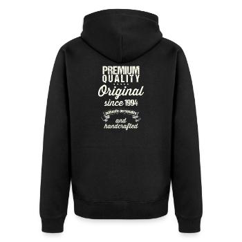 Année 1994 - Veste à capuche bio Premium Unisexe - noir - Dos - Nico (187cm)