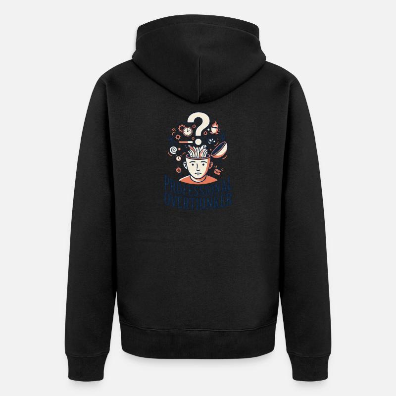 Penseur professionnel - Veste à capuche bio Premium Unisexe - noir
