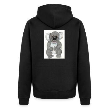 Koala - Veste à capuche bio Premium Unisexe - noir - Dos - Nico (187cm)