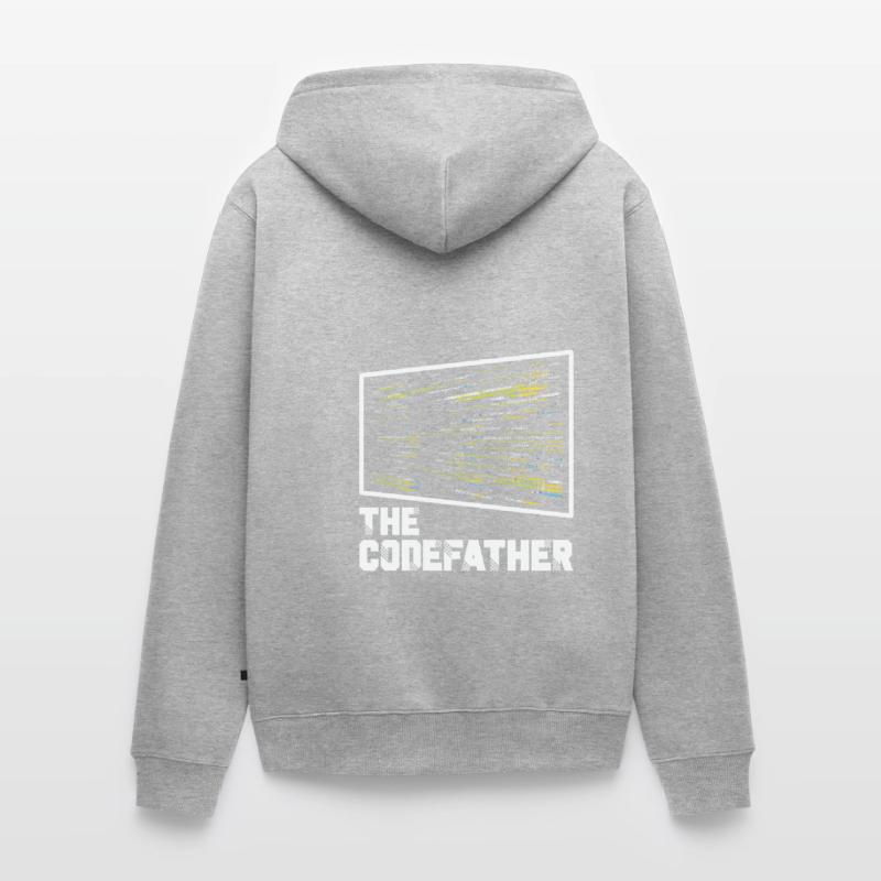Le Codefather Programmeur Codage Coder Drôle Veste à capuche bio Premium Unisexe