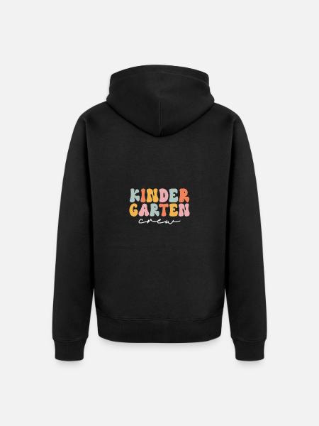 Kindergarten Gruppe Eltern Erzieher Vorschule - Unisex Premium Bio Zip Hoodie - Schwarz
