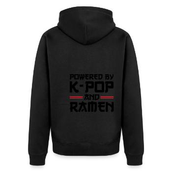 Südkorea k-pop Südkorea Geschenk - Unisex Premium Bio Zip Hoodie - Schwarz - Hinten - Nico (187cm)