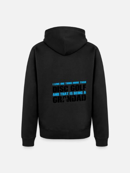 Discgolfer Discgolf Discgolfing Geschenk - Unisex Premium Bio Zip Hoodie - Schwarz