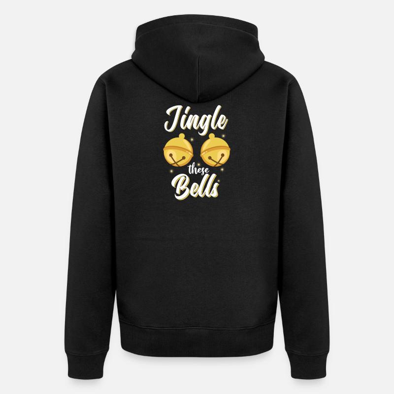 Jingle ces cloches - Veste à capuche bio Premium Unisexe - noir