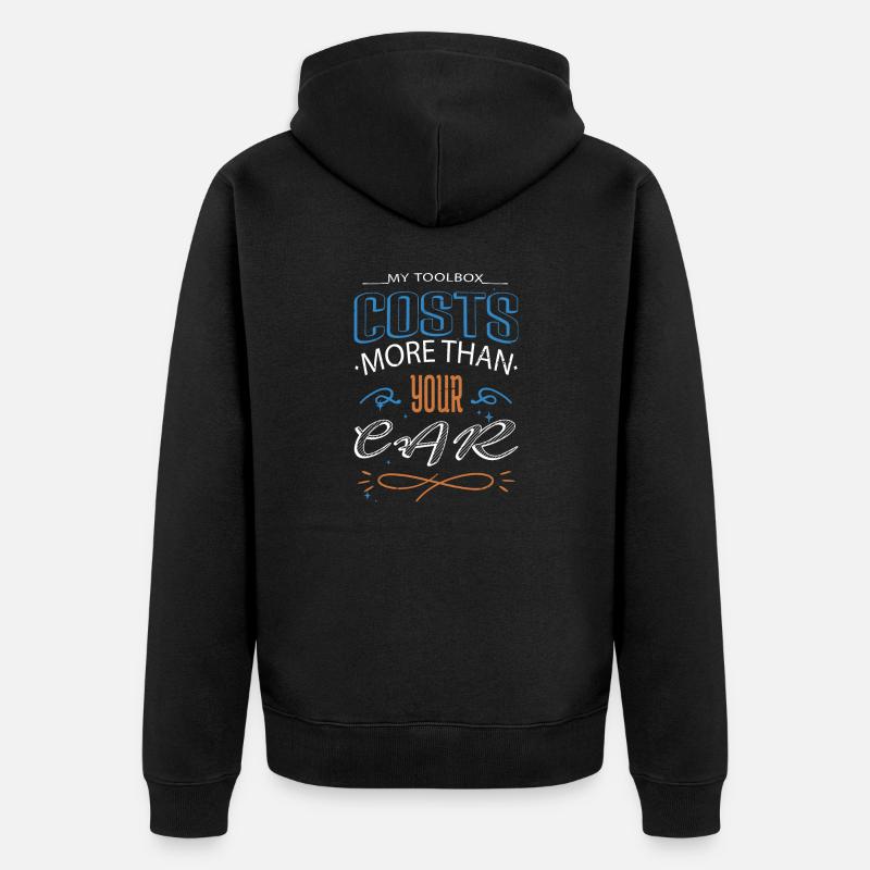 jokes baseballtshirt gift idea - Unisex Premium Bio Zip Hoodie - Schwarz