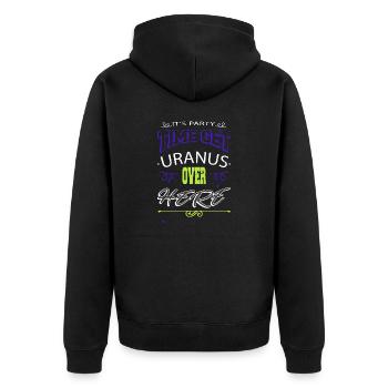 drôle de citation astronomie trucs ciel nocturne citation - Veste à capuche bio Premium Unisexe - noir - Dos - Nico (187cm)