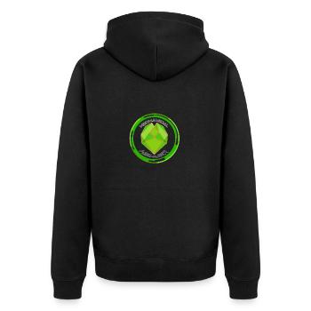 Coeur mécaniquement mécanique le coeur VERT - Veste à capuche bio Premium Unisexe - noir - Dos - Nico (187cm)