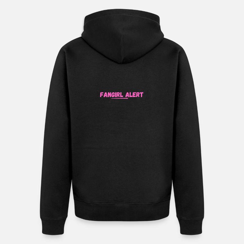 Mädchen - Unisex Premium Bio Zip Hoodie - Schwarz