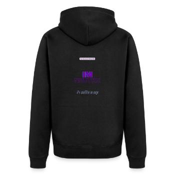 #pronounsarebeautiful im/neutrx - Veste à capuche bio Premium Unisexe - noir - Dos - Nico (187cm)