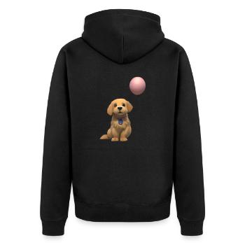 Propriétaire de chien Golden Retriever Chien Chiot Chiens - Veste à capuche bio Premium Unisexe - noir - Dos - Nico (187cm)