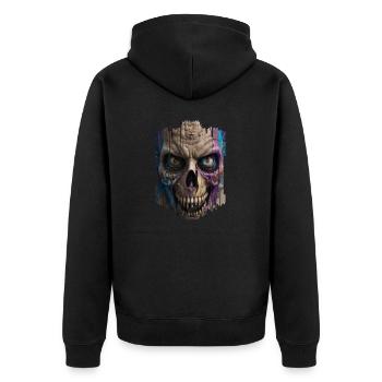 Graffiti Street Art Spray Colors Cool Artist Retro - Unisex Premium Organic Zip Hoodie - black - Back - Nico (187cm)