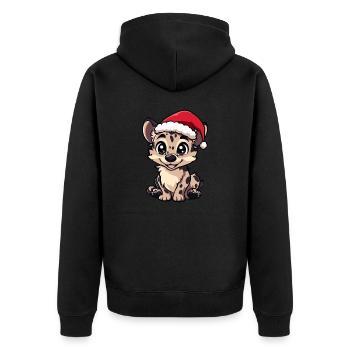Noël de la hyène - Veste à capuche bio Premium Unisexe - noir - Dos - Nico (187cm)