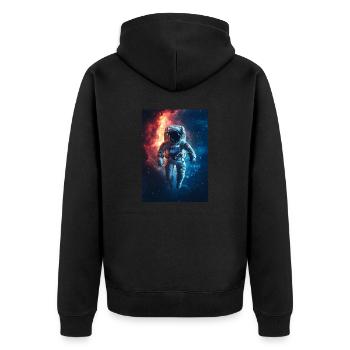 Astronaute 3 - Veste à capuche bio Premium Unisexe - noir - Dos - Nico (187cm)