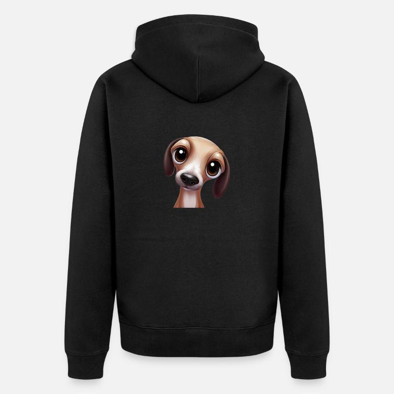 Œuvre d’art de Greyhound Racing - Veste à capuche bio Premium Unisexe - noir