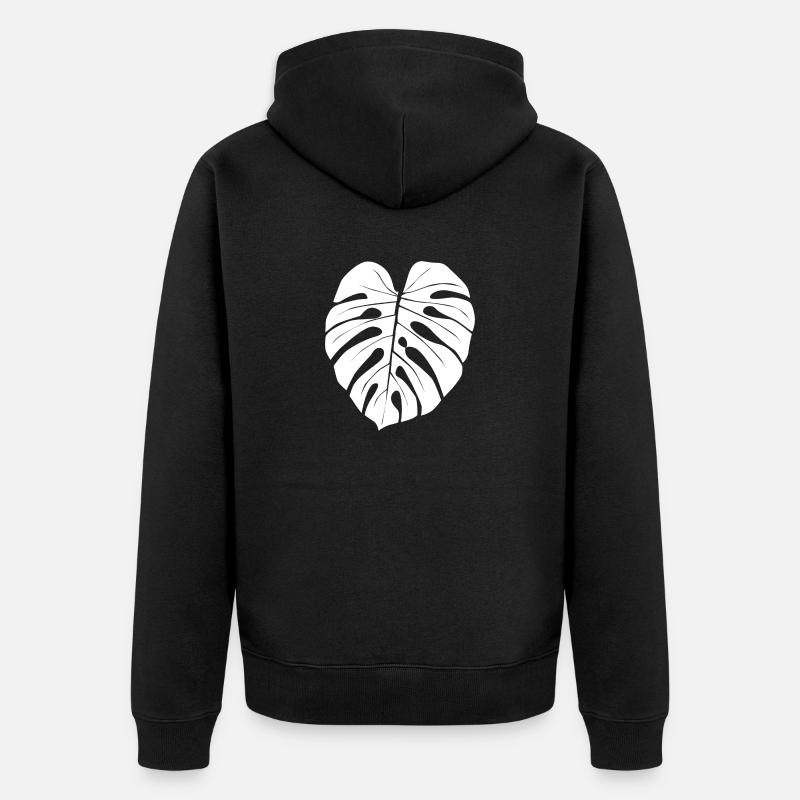 Monstera - Veste à capuche bio Premium Unisexe - noir