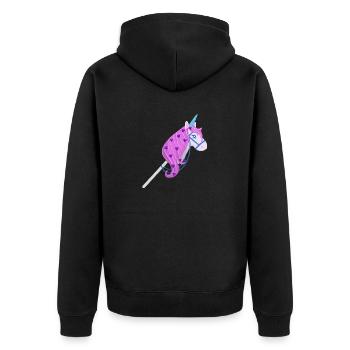 Équitation de loisir - Veste à capuche bio Premium Unisexe - noir - Dos - Nico (187cm)