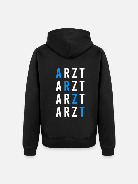 Arzt - Unisex Premium Bio Zip Hoodie - Schwarz